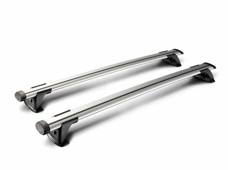 Yakima Aero Thrubar Silver 2 Bar Roof Rack For VOLKSWAGEN Polo Mk4 5dr Hatch With Bare Roof (2002 To 2005) 2 Yakima Aero Thrubar Silver 2 Bar Roof Rack For VOLKSWAGEN Polo Mk4 5dr Hatch With Bare Roof (2002 To 2005) - Image 2