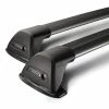 Yakima Aero FlushBar Black 2 Bar Roof Rack For VOLKSWAGEN Passat Alltrack 5dr Wagon With Raised Roof Rail (2012 To 2016)