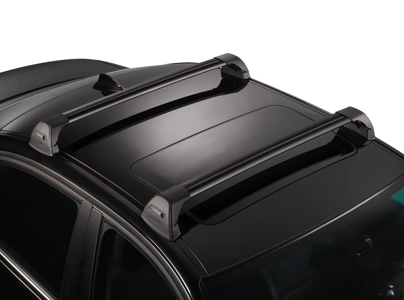 Yakima Aero FlushBar Black 2 Bar Roof Rack For VOLKSWAGEN Golf Mk4 5dr Hatch With Factory Mounting Point (1998 To 2004) 4 Yakima Aero FlushBar Black 2 Bar Roof Rack For VOLKSWAGEN Golf Mk4 5dr Hatch With Factory Mounting Point (1998 To 2004) - Image 4