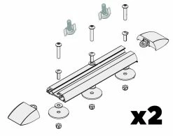 Yakima LNL Permanent Mount Kit Pack Of 2 - 9831032