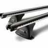 Yakima HD Through Bar Silver 2 Bar Roof Rack For VOLVO V60 5dr Wagon With Flush Roof Rail (2010 To 2019)