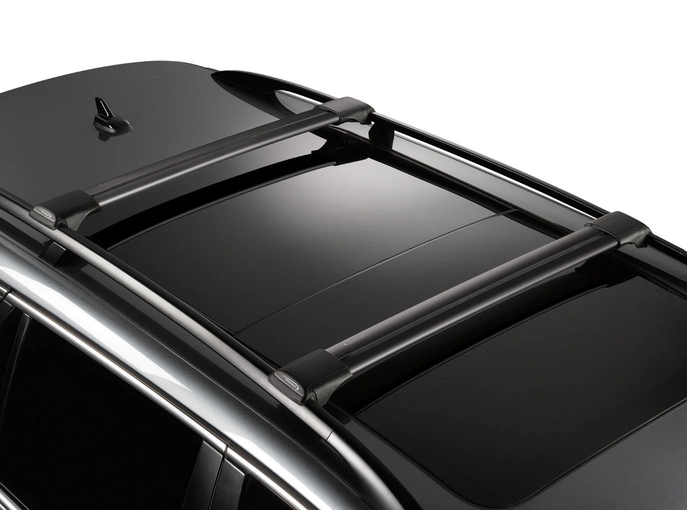 Yakima Aero RailBar Black 2 Bar Roof Rack For VOLVO XC90 5dr SUV With Raised Roof Rail (2012 To 2014) 2 Yakima Aero RailBar Black 2 Bar Roof Rack For VOLVO XC90 5dr SUV With Raised Roof Rail (2012 To 2014) - Image 2
