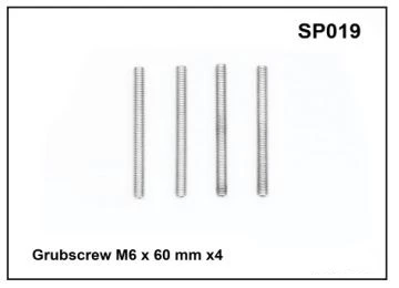 Prorack / Yakima Whispbar Grubscrew M6 X 60mm X 4 YSO019 1 Prorack / Yakima Whispbar Grubscrew M6 X 60mm X 4 YSO019