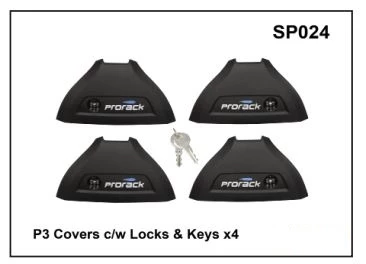 Prorack / Yakima Whispbar P3 Covers C/w Locks & Keys X 4 YSP024 1 Prorack / Yakima Whispbar P3 Covers C/w Locks & Keys X 4 YSP024
