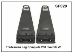 Prorack / Yakima Whispbar Tradesman Leg Complete 28cm Blk X 2 YSP029
