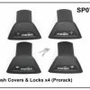 Prorack / Yakima Whispbar Flush Cvrs&Lcks X4 Prorack YSP077