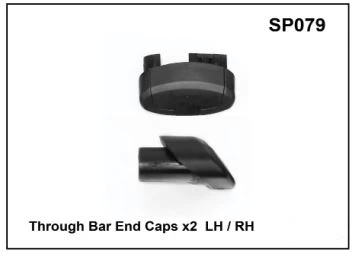 Prorack / Yakima Whispbar Through Bar End Caps LH/RH X 2 YSP079 1 Prorack / Yakima Whispbar Through Bar End Caps LH/RH X 2 YSP079