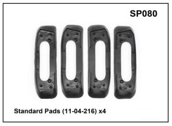 Prorack / Yakima Whispbar/Prorack Standard Pads (11-04-216) X 4 SP080 1 Prorack / Yakima Whispbar/Prorack Standard Pads (11-04-216) X 4 SP080