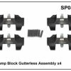 Prorack / Yakima Whispbar/Prorack Clamp Block Gutterless Assembly X 4 SP085