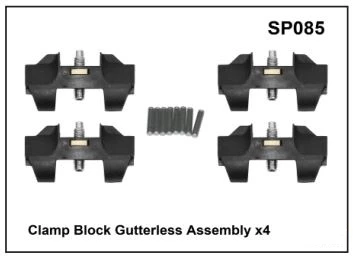 Prorack / Yakima Whispbar/Prorack Clamp Block Gutterless Assembly X 4 SP085 1 Prorack / Yakima Whispbar/Prorack Clamp Block Gutterless Assembly X 4 SP085